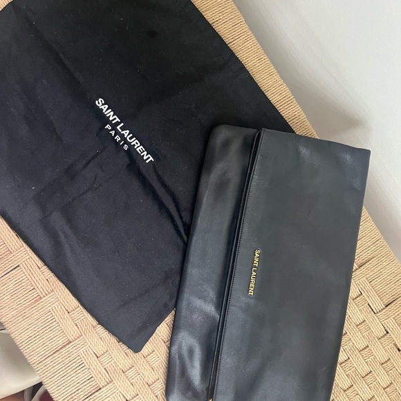 Classic Black Saint Laurent Clutch - Picture 2 of 7